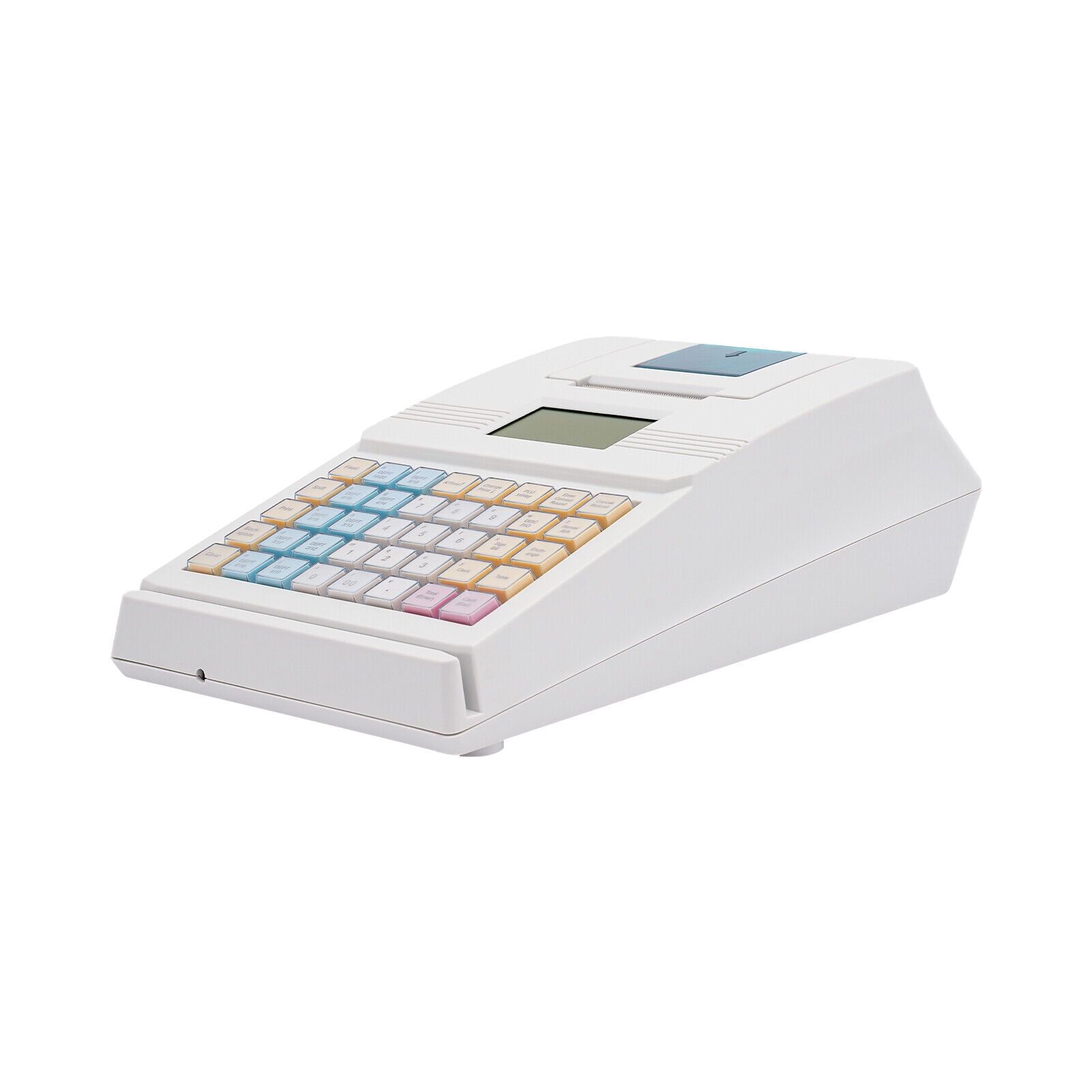 Compact & Durable Cash Register with 40 Keys, 10,000 PLU, 128x64 LCD Display, for Retail, Supermarket, and Restaurant