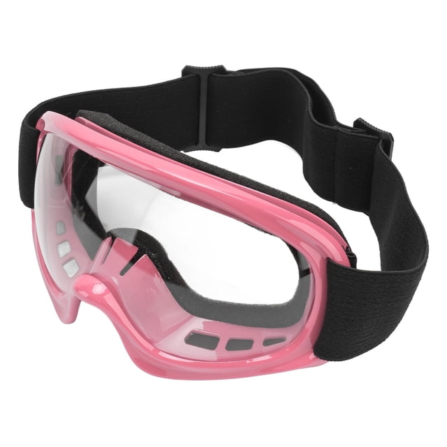 Motorcycle Goggles, UV Protection Windproof Adjustable Kids Motorcycle Goggles Lightweight Impact Resistance For Motorcycle For Ski For ATV Pink
