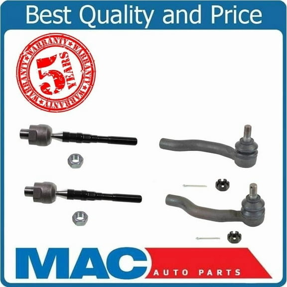 Frontier Pathfinder Xterra 4Pc Inner Outer Tie Rods Kit Set ES800048 ES800108