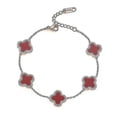 thumbnail image 4 of Four-leaf Clover Jewelry, Titanium Steel Bracelet, 4 of 4