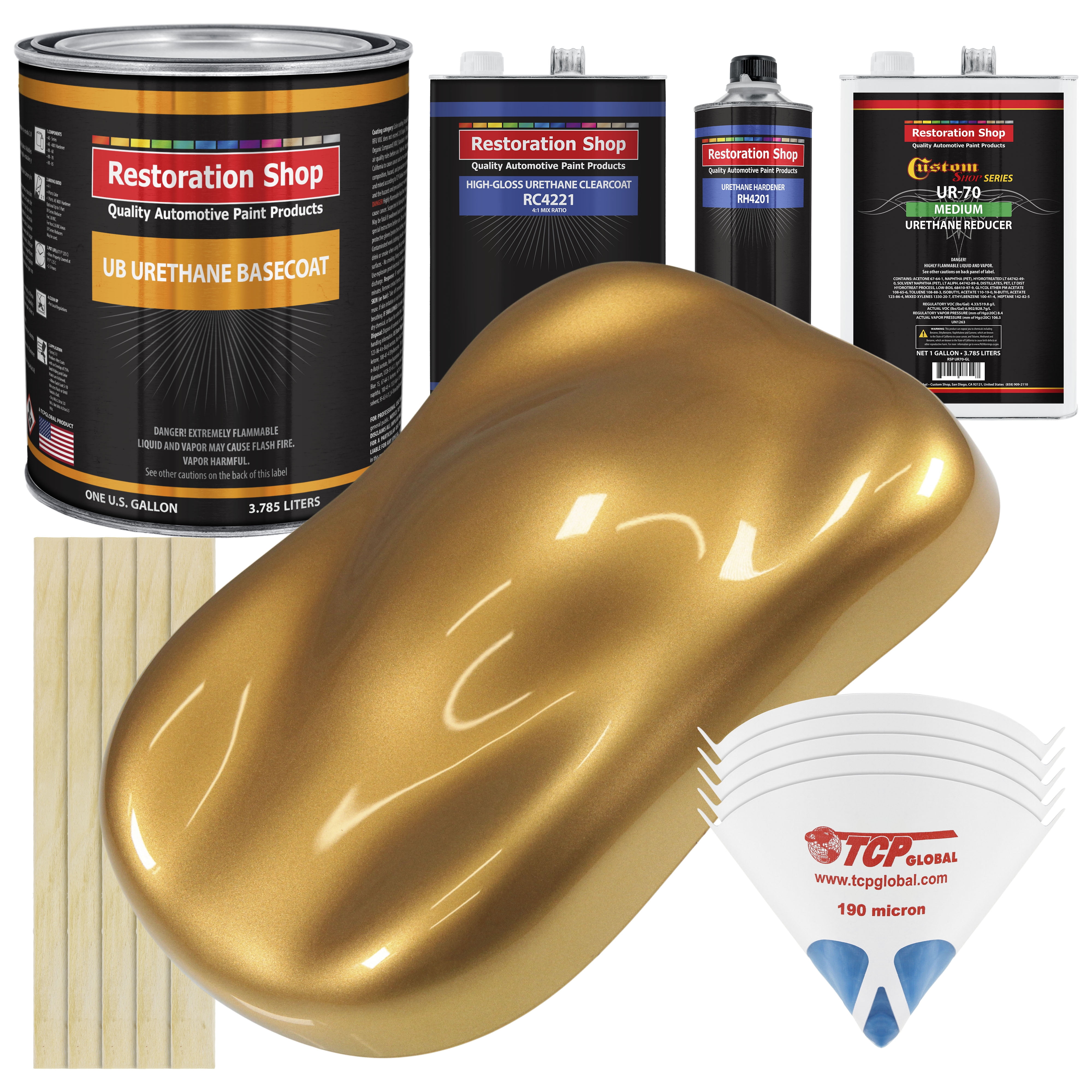 Autumn Gold Metallic Gallon URETHANE BASECOAT CLEARCOAT Car Auto Paint