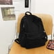 thumbnail image 1 of Mochila de lona Cómoda bolsa de viaje para estudiante de hombro sólido (negro) DQrwqpou Para Estrenar, 1 of 4