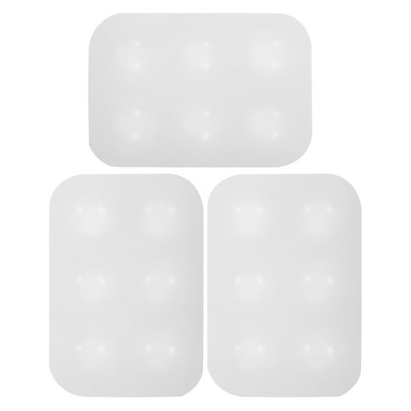 3 Pcs Paint Pallet Silicone Color Palette 9.50X6.50X1.10CM