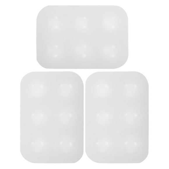 GOOHOCHY Paleta de acuarela de silicona de 3 piezas, bandeja para pintura al óleo, paleta de pintura para manualidades, paleta flexible para mezclar colores