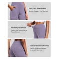 thumbnail image 4 of NELEUS Womens 29" Wide Leg Pants Athletic Yoga Leggings Casual Sweatpants Stretch Dress with Pockets,Light Purple,US Size L, 4 of 11