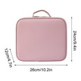 thumbnail image 3 of LED Lighted Makeup Organizer Bag with Travel Mirror | 3 Lighting Modes | Large Capacity Cosmetic Case | 10.23x9.44x4.72 Inches | Portable Handheld Cosmetic Bag for Women, 3 of 9