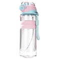 thumbnail image 3 of Sports Water Bottle with Mist Spray - 2-in-1 BPA-Free Drinking Bottle with Misting Function - Leak Proof Hydration Bottle for Gym - 1 Bottle - Pink, 3 of 5