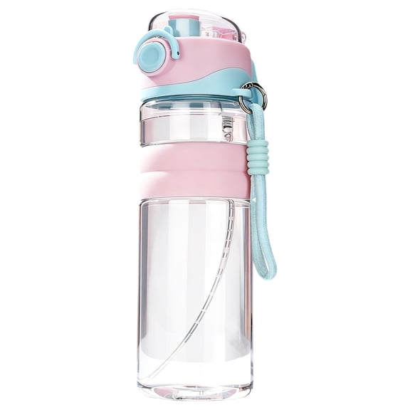 22Oz Water Bottle with Spray Mist And Sip Spout, Leak Proof Sports Bottle with Carry Handle, Wide Mouth for Ice, Perfect for Gym And Travel, Water Cup *1