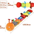 thumbnail image 3 of INvench Baby Toys 6-12 Months,Musical Caterpillar Toy Crinkle Rattle Soft Educational Toy Sensory Toys for Toddlers, 3 of 10