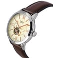 thumbnail image 2 of Fossil Townsman Leather Strap Open Heart Cream Dial Automatic ME3266 Men's Watch, 2 of 3