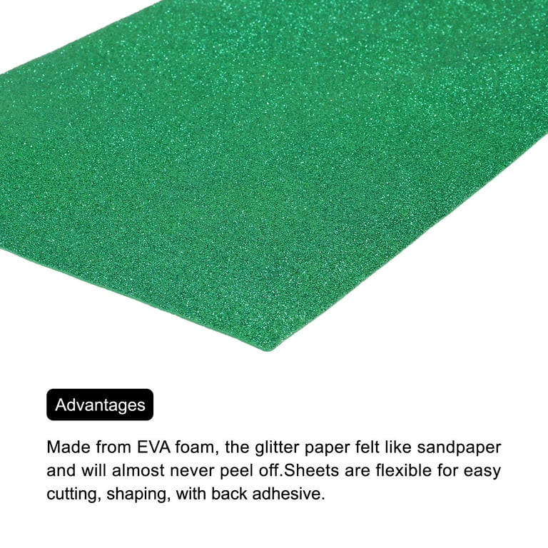 Glitter Sticky Back Foam Sheets 9X12 6/Pkg