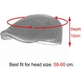 thumbnail image 5 of LAICAIW Men Cotton Newsboy Cap Soft Fit Cabbie Hat, 5 of 5