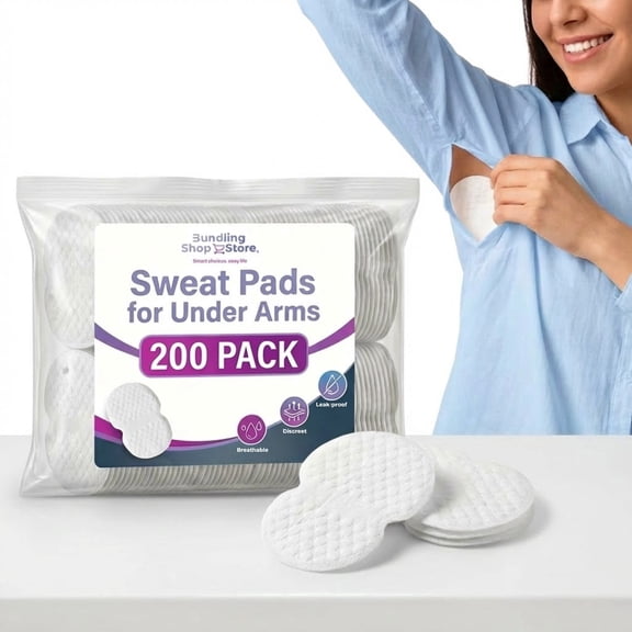 Sweat Pads for Under Arms- Invisible Adhesive Underarm Pads, Breathable & Seamless Sweat Absorbing Guards, Disposable Clothing Protectors for Women & Men