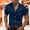Navy, variant on KeShDi Summer Mens Shirts Button down Men's Casual Personality Dancing Party Solid Color Button Lapel Fashion Short Sleeve Shirt Wine 3X