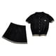 thumbnail image 1 of Conjunto de falda plisada para mujer, ideal para viajes, atletismo, gimnasio en casa, yoga, golf, cintura alta, fitness Negro, 1 of 8