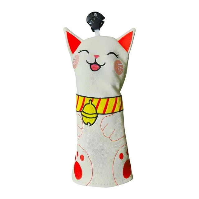 Funda Protectora para Cabeza de Palo de Golf, Reemplaza El Bordado Del Gato de La , Diseño Decorativo de Piel Sintética para Golfistas Adultos Y 235 cm x 105 cm
