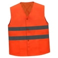 thumbnail image 4 of Chaleco reflectante de alta visibilidad, fácil de usar, unisex, con bolsillos, ideal para correr, pasear al perro, realizar trabajos de control de, 4 of 8