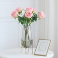 thumbnail image 7 of 1 Branch Artificial Flower Fresh-keeping Artistic Bright-colored Romantic Faux Silk Rose Flower Stem Party Decor, 7 of 7