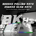 thumbnail image 4 of ATTACK SHARK R85 HE Wired Mechanical Gaming Keyboard Custom RGB Lightbox Rapid Trigger 8KHz Polling Rate 0.005mm RT Accuracy Hall Effect Magnetic Switch Driver for PC White, 4 of 10