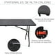 thumbnail image 3 of Mesa Tablon Plegable EKE Life Home Jardin Exterior Portatil Negro 180cm, 3 of 7