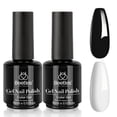 thumbnail image 1 of Kit de Esmalte de Uñas de Gel Beetles Blanco y Negro LED para Arte de Uñas en Casa, 1 of 8