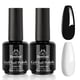 thumbnail image 1 of Kit de Esmalte de Uñas de Gel Beetles Blanco y Negro LED para Arte de Uñas en Casa, 1 of 8