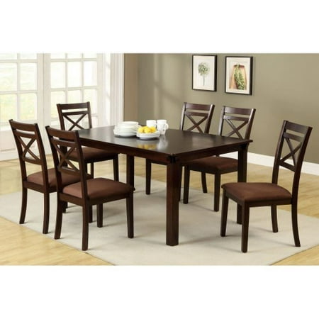 Furniture of America Crozelle 7 Piece Dining Table Set