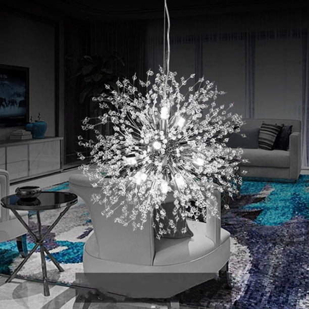 Peggybuy LED Crystal Firework Globe Hanging Lamp Firework Pendant Lamp ...