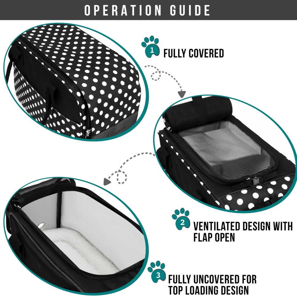 PetAmi Dog Purse Carrier for Small Dogs Airline Approved Soft Sided Pet Carrier Pockets Ventilated Dog Carrying Bag Puppy Cat Dog Travel Supplies