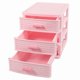 thumbnail image 5 of Plastic Cajón Diseñado Para 3 Compartimentos, Caja Guardar Joyas, Color Rosa, 5 of 5