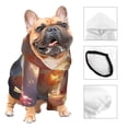 thumbnail image 3 of Fotbe Rainbow Cloud White Horse Sudadera con Estampado para Perros Pequeños – Suéter con Capucha para Mascotas, Tela Suave de Forro Polar con Bolsillo-Medium, 3 of 7