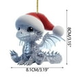 thumbnail image 2 of Xihbxyly Llavero de Cristal de Diamante, Colgante de Acrílico Brillante, Diseño Único de Gorro de Papá Noel, Brillante Decoración Navideña, Ideal para El Hogar o El Coche, Duradero y de Alta Calidad,, 2 of 6