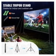 thumbnail image 4 of Projector Screen with Stand 150 Inch, 16:9 HD Outdoor Movie Screen, Portable Tripod Stand, Wrinkle-Free for Home Theater, Backyard Cinema, 4 of 7