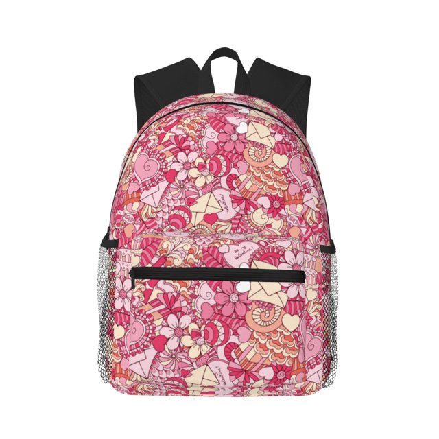 Wukai Sweet Print Versatile Backpack,Laptop Backpack,School Backpack for Boys and Girls,Travel Backpack,Large Capacity School Bag