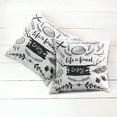 thumbnail image 6 of Ambesonne Adventure Throw Pillow Cover 2 Pack, Antlers Tree Feathers, 18", Charcoal Grey White, 6 of 7