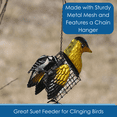 thumbnail image 3 of Gift Essentials Suet Feeder Metal Bird Seed Feeder Yellow Goldfinch, 1 Suet Cake Capacity, 3 of 8