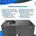 thumbnail image 3 of ACiQ 3 Ton 13.4 SEER2 Packaged Air Conditioner Unit with Thermostat - R32 Horizontal | 36000 BTU AC/Heating System, 3 of 9