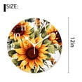 thumbnail image 2 of 12 Inch Wall Clock Battery Operated Silent Clock Decorative for Office, Kitchen, Outdoor, Living Room，Beautiful Floral Sunflowers Elegant, 2 of 4