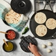 thumbnail image 3 of INFUSE 6 Piece Tortilla Set with Pre-Seasoned Cast Iron Tortilla Press, Tortilla Warmer, Bowls & Spoons, Black, 3 of 10