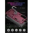 thumbnail image 2 of Samsung Galaxy S21 Plus Case 360 Degree Rotating Holder Kickstand Military-Grade Dual Layer Hybrid Protective Shockproof Phone Case for Samsung Galaxy S21 Plus Wine, 2 of 7