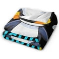thumbnail image 5 of Penguin Blanket Soft Cozy Penguin Throw Blanket Super Fuzzy Fluffy Warm Just a Boy Who Loves Penguins Lightweight Fleece Flannel Gifts Blankets for Kids Adults 60"X50", 5 of 6