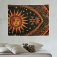 thumbnail image 4 of COMIO Popular Tapestry Wall Hanging Hippie Burning Sun and Moon Meditation Bohemian Hippy Psychedelic Design Indian Tapestries Bedspread, 4 of 7