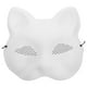 thumbnail image 1 of Máscara sin pintar, bricolaje, máscara en blanco sin terminar, máscara de plástico pintable, accesorio, máscara de gato en blanco, máscara de carnaval, accesorio, máscara de Halloween, máscara de fe, 1 of 5
