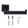 thumbnail image 1 of Soporte de papel higiénico de acero inoxidable, estante de pañuelos resistente a la corrosión para baño y cocina (negro), 1 of 8