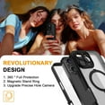 thumbnail image 6 of MYKOMI Case for iPhone 16 Pro Max/16 Pro/16 Plus/16, Compatible with MagSafe Built-in Screen Protector Upgrade Full Coverage 360° Full-Body Protection Case with Kickstand, 6 of 7