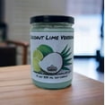 thumbnail image 2 of Coconut LimeVegan Coconut Soy 12 oz/ 355 ml Candle Hand-poured, Eco-friendly, Clean Burning, Fruity Floral Wood Wick, 2 of 5