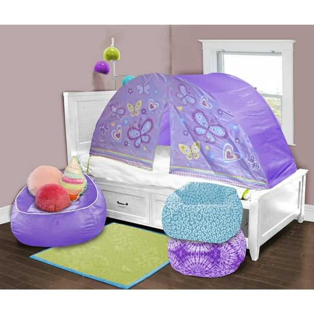 Kids Scene Lavender Butterfly Play Bed Tent