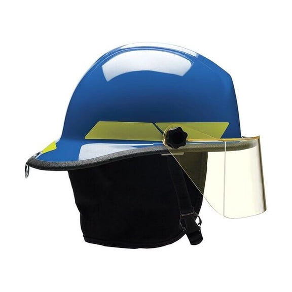 Bullard Fire Helmet,Blue,Fiberglass FXSBL