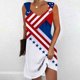 thumbnail image 4 of Vestido de Verano para las Mujeres Impreso sin Mangas Cuello en V, Fluido Casual Y Moda Vestido sin Mangas para las Mujeres, 4 of 5