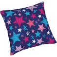 thumbnail image 5 of Navy Blue 4th of July Throw Pillow Covers 18X18 Inches Set of 2 Patriotic American Colorful Stars Pillow Cases Independence Day Pillow Cover Home Decor for Memorial Day Room Bed Couch Porch, 5 of 6